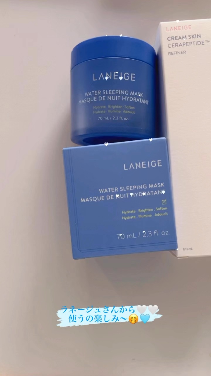 ウォータースリーピングマスク/LANEIGE/フェイスクリームの人気ショート動画