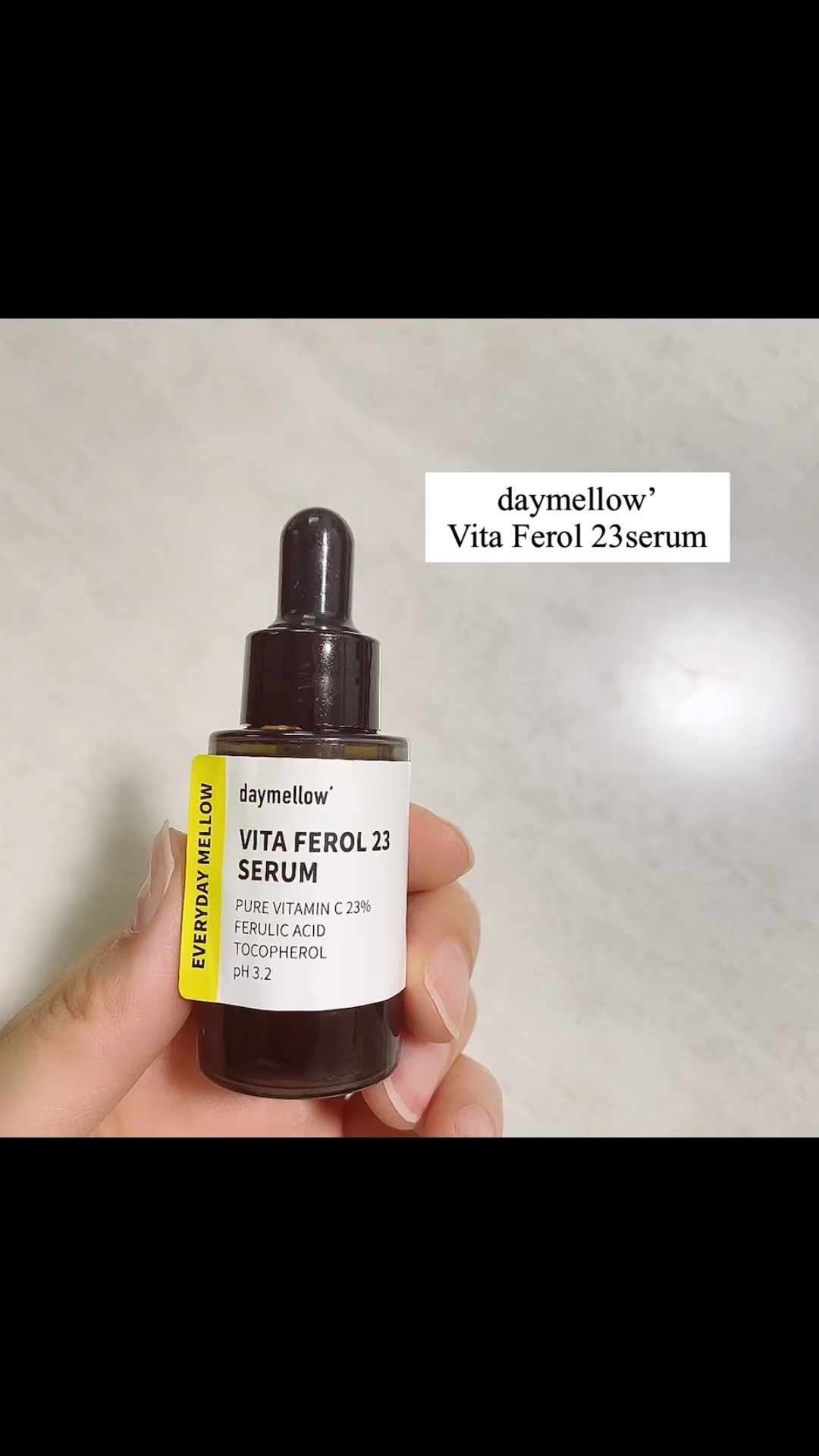 daymellow’
Vita Ferol 23serum
20g　2,450円
----------
 
エイジングケア成分が
たっぷり入ったセラム♡


純粋なビタミンCが23％も入っていて、
抗酸化物質であるフェルラ酸との相乗効果で
