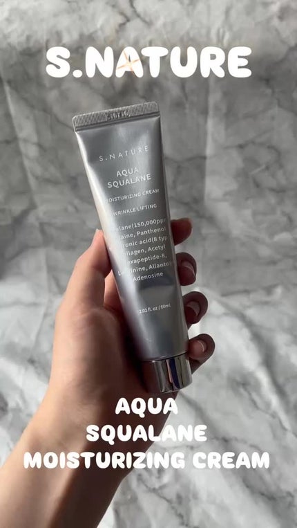 アクアスクワランモイスチャークリーム/S.NATURE/フェイスクリームの人気ショート動画