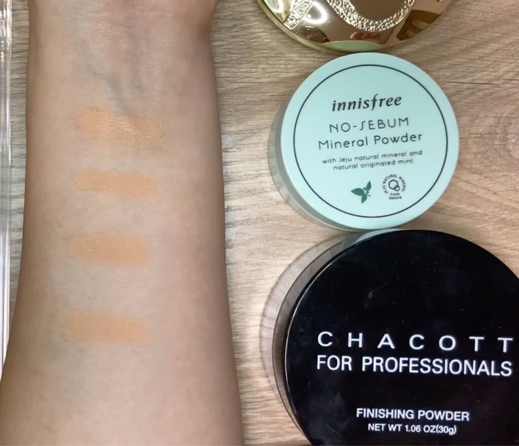 ノーセバム　ミネラルパウダー　N/innisfree/ルースパウダーを使ったクチコミ（3枚目）