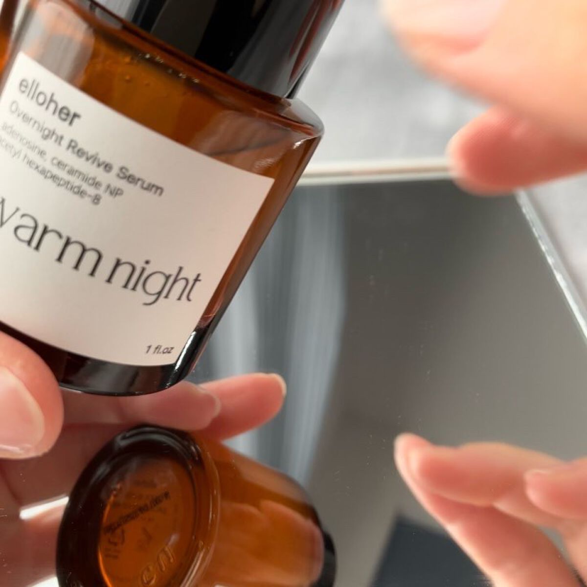 ウォームナイト - Overnight Revive Serum/elloher/美容液を使ったクチコミ（3枚目）