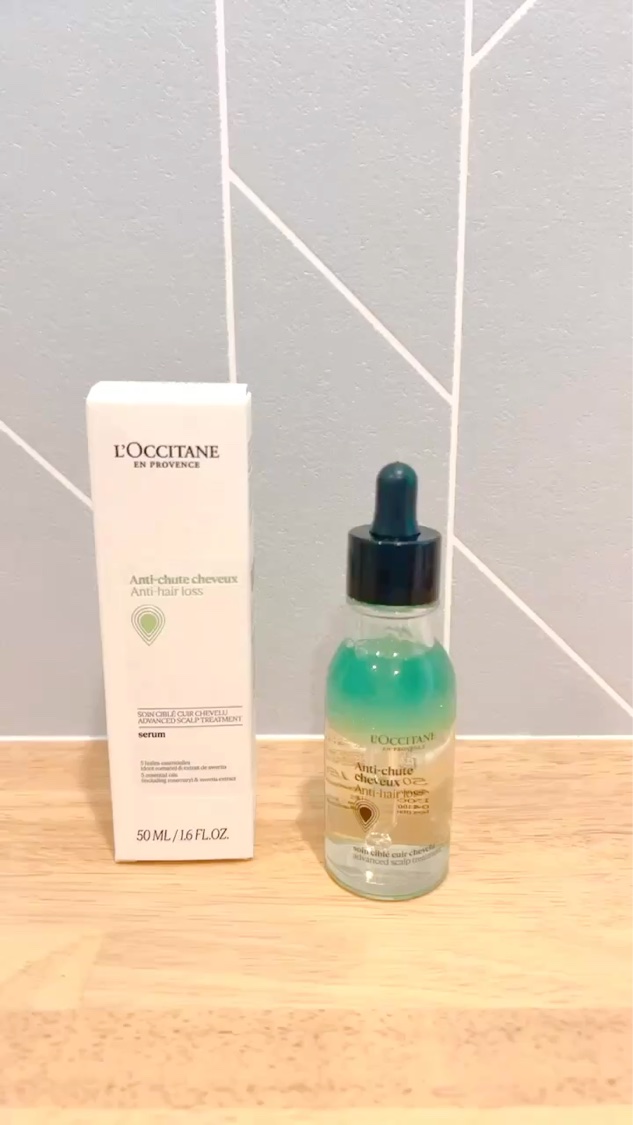 薬用 メディカル アンチヘアロスセラム/L&#39;OCCITANE/頭皮ローションを使ったクチコミ（3枚目）