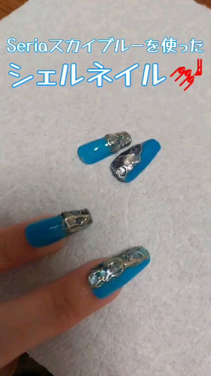 ジェルネイル(ライト対応)/セリア/ジェルネイルの人気ショート動画