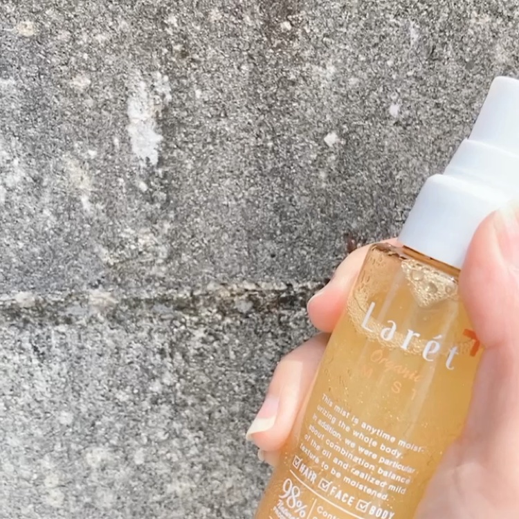 オーガニックミスト/Laret/ミスト状化粧水を使ったクチコミ（3枚目）