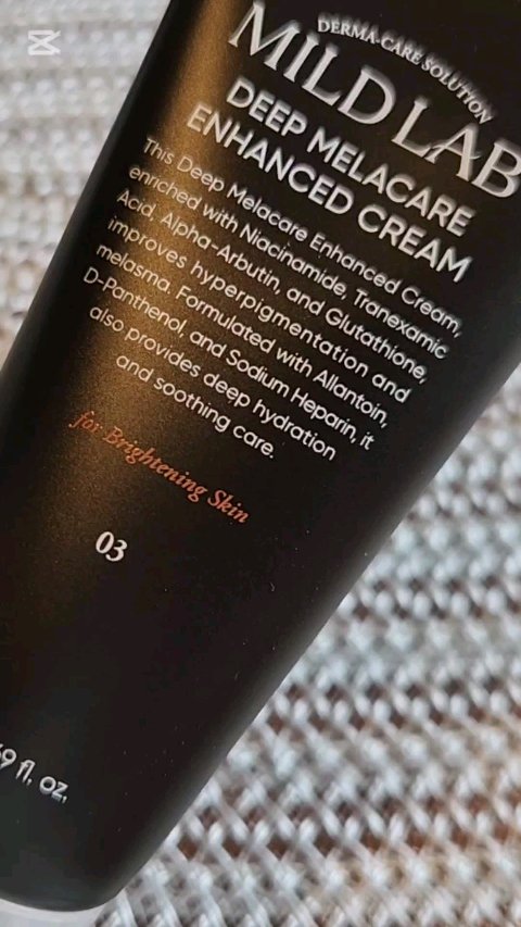 ディープメラケア エンハンスドクリーム/Mildlab/フェイスクリームの動画クチコミ1つ目