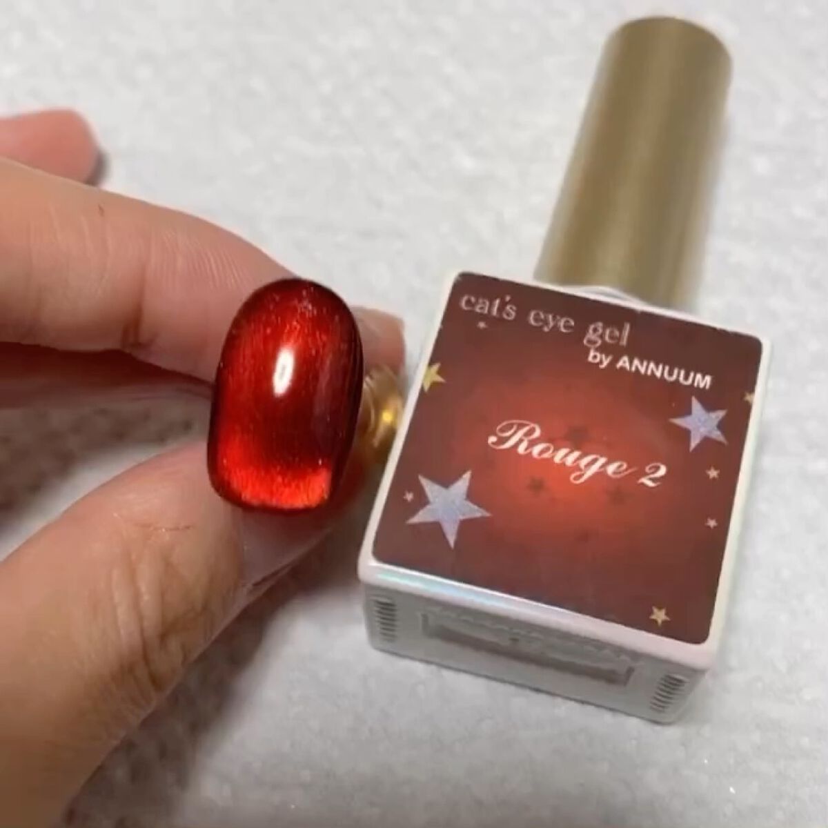 Milkyway&Cat's eye gel/ANNUUM/ジェルネイルを使ったクチコミ（1枚目）