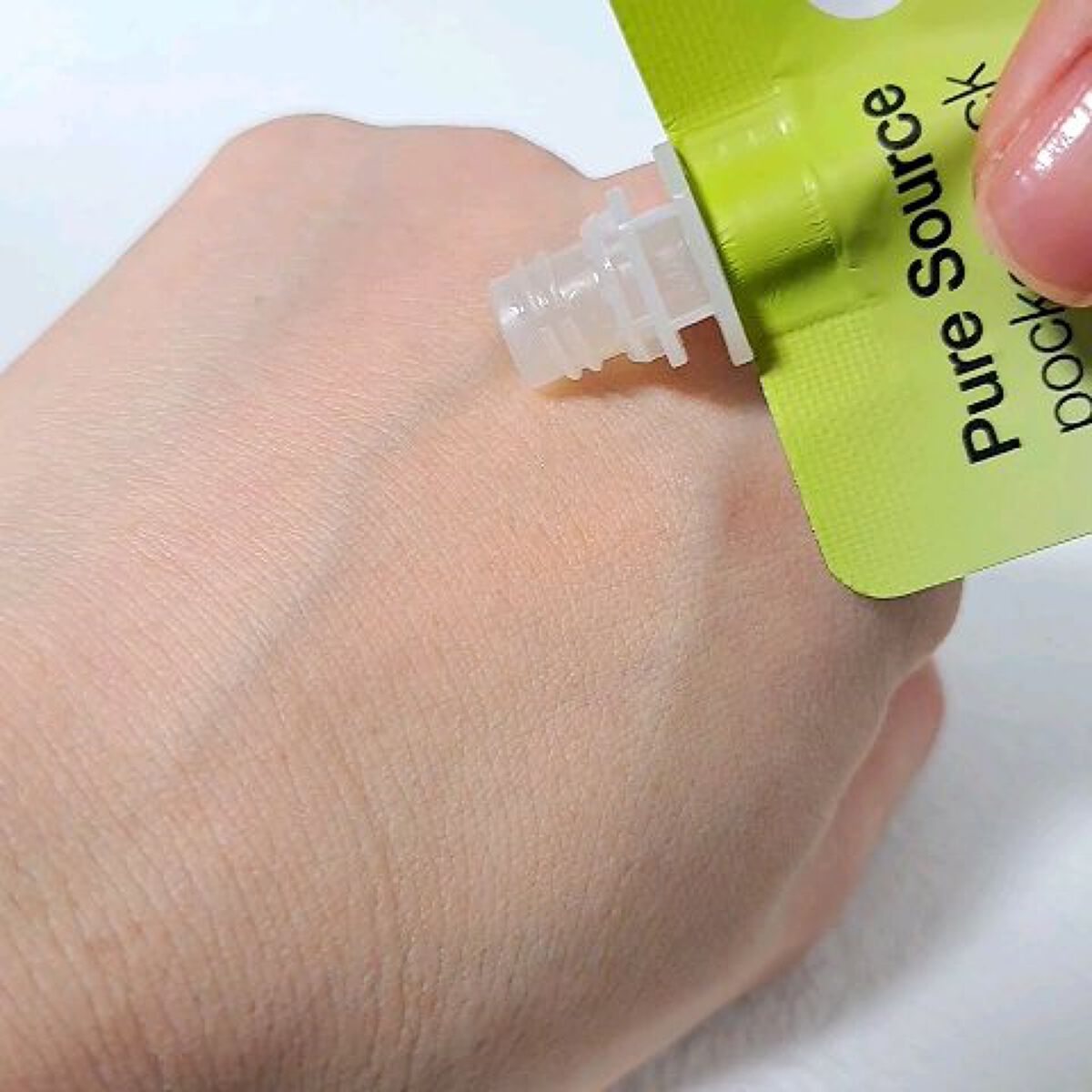 ピュアソース ポケットパック グリーンティ スリーピングマスク/MISSHA/フェイスクリームの動画クチコミ2つ目