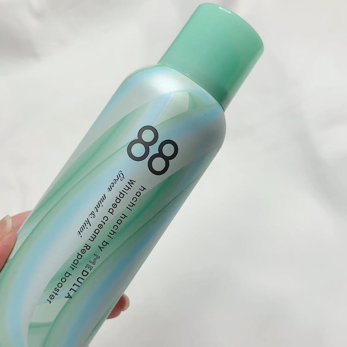 ホイップクリームリペアブースター GREEN MintKiwi/88 by MEDULLA/洗い流すヘアトリートメントの動画クチコミ5つ目