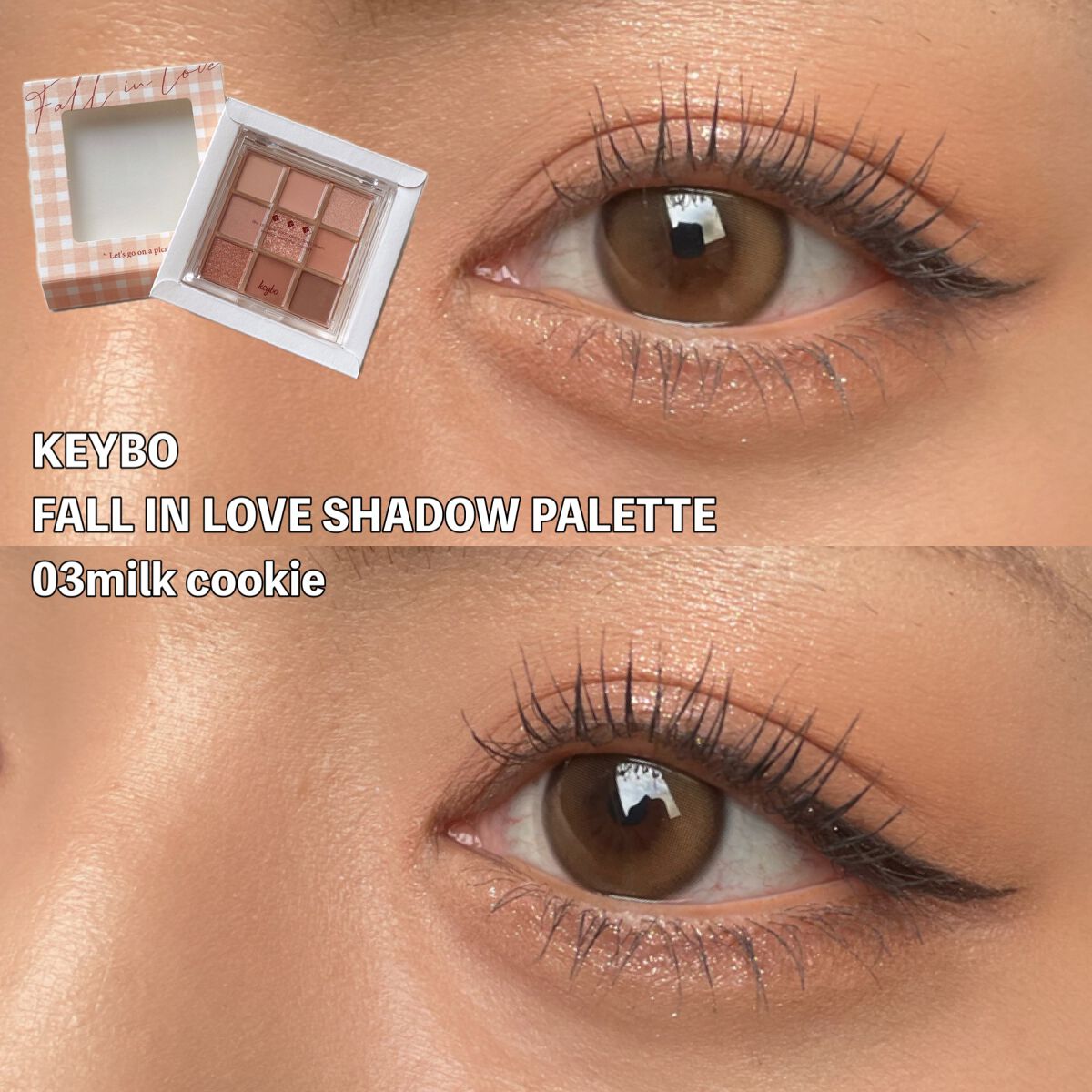 KEYBO FALL IN LOVE SHADOW PALETTE/keybo/アイシャドウパレットを使ったクチコミ（1枚目）