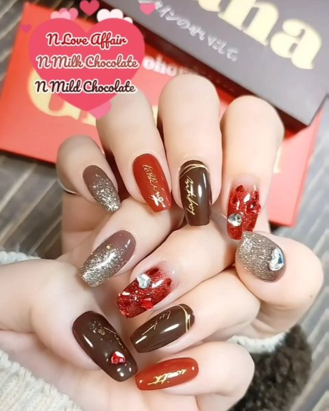 セミキュアジェルネイル（ハンド）/ohora/ネイルシールを使ったクチコミ（2枚目）