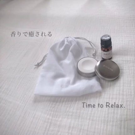 @aroma アロマストーンディフューザーミニのクチコミ「Time to Relax.
.
リラックスタイムに使うものت
香りが好きなわたしの夜のくつ.....」(1枚目)