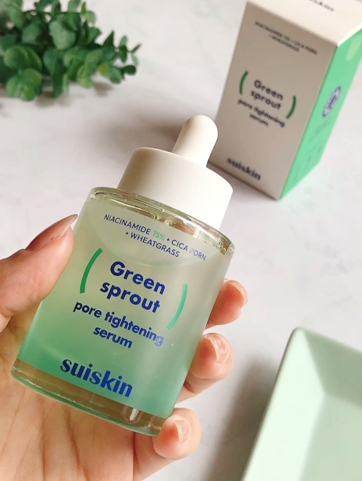 若芽ポアタイトニングセラム/suiskin/美容液を使ったクチコミ（2枚目）