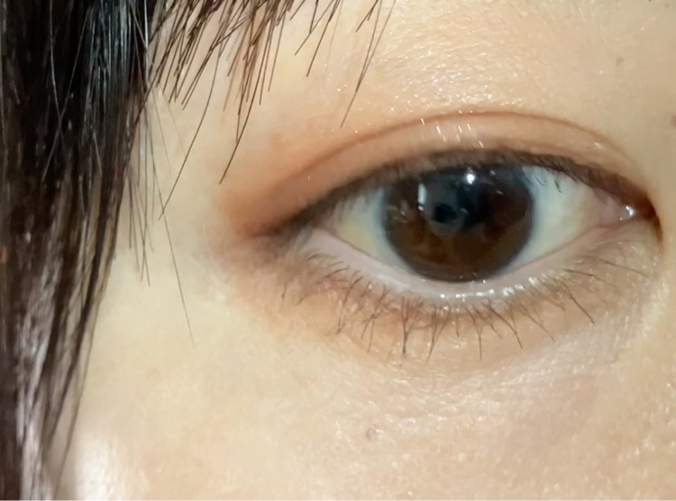 「密着アイライナー」ショート筆リキッド/デジャヴュ/リキッドアイライナーを使ったクチコミ（2枚目）