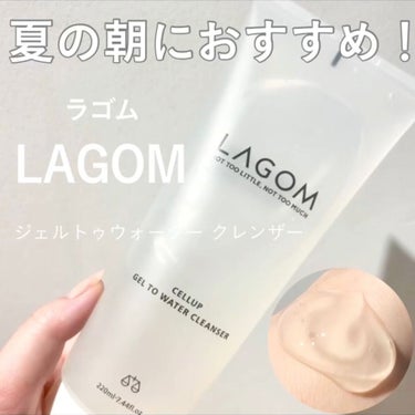 ラゴム ジェルトゥウォーター クレンザー(朝用洗顔)/LAGOM /洗顔フォームを使ったクチコミ（1枚目）