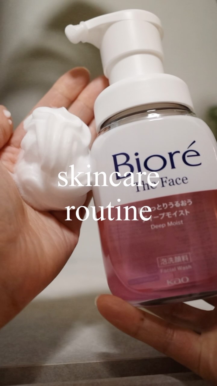 ビオレ ザフェイス 泡洗顔料 ディープモイスト/ビオレ/泡洗顔の人気ショート動画