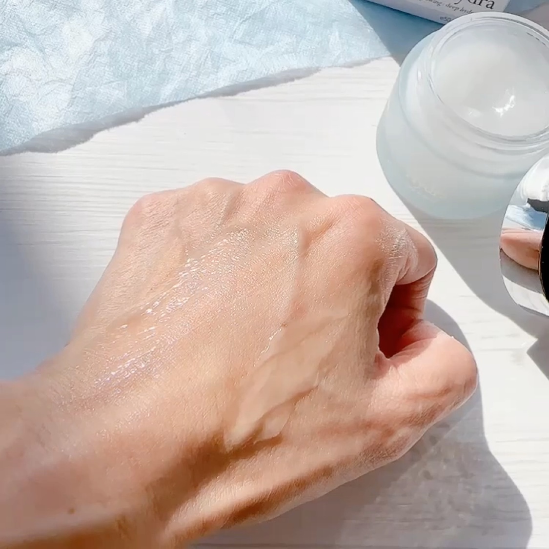 ハイドラアンプルクリーム/9Wishes/フェイスクリームの動画クチコミ4つ目