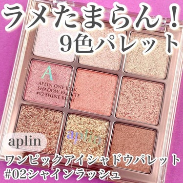 ワンピックアイシャドウパレット/APLIN/アイシャドウパレットを使ったクチコミ（1枚目）