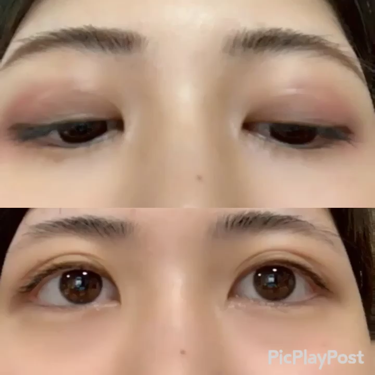 アイテープ 片面テープ ポイント のびーるタイプ ライトピンク/DAISO/二重まぶた用アイテムを使ったクチコミ（2枚目）