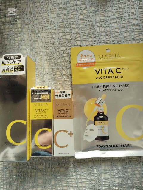 【MISSHA】 
MISSHAの新商品、ビタC ブライトニング セラムをはじめとしたスキンケアをプレゼントしていただきました！

✅️無水の純粋ビタミンCで明るさキープ
✅️美白の固定枠コスメ
✅️色素沈着や跡を明るくケア

セラムはサラ