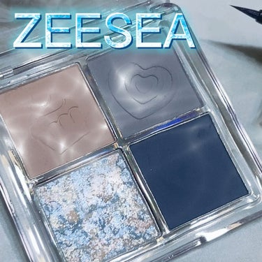 ZEESEAデザートコレクション４カラーアイシャドウパレット #04ブルーベリーアイス/ZEESEA/アイシャドウパレットを使ったクチコミ（1枚目）