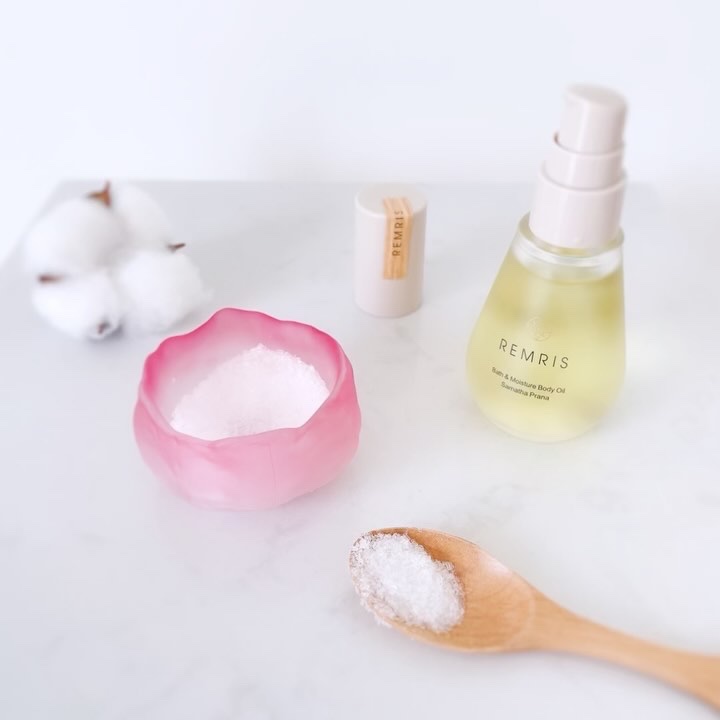 バス＆モイスチャーボディオイル Samatha Prana（サマタプラーナ）/REMRIS/ボディオイルを使ったクチコミ（3枚目）