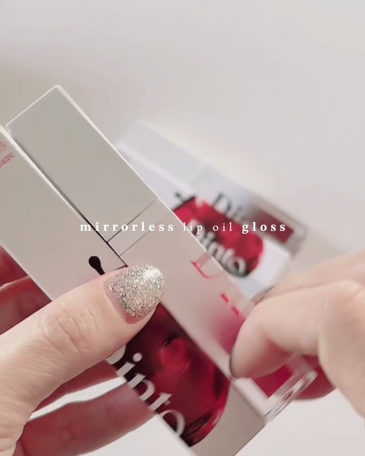 ミラーレスリップオイルグロス/Dinto/リップグロスを使ったクチコミ（2枚目）