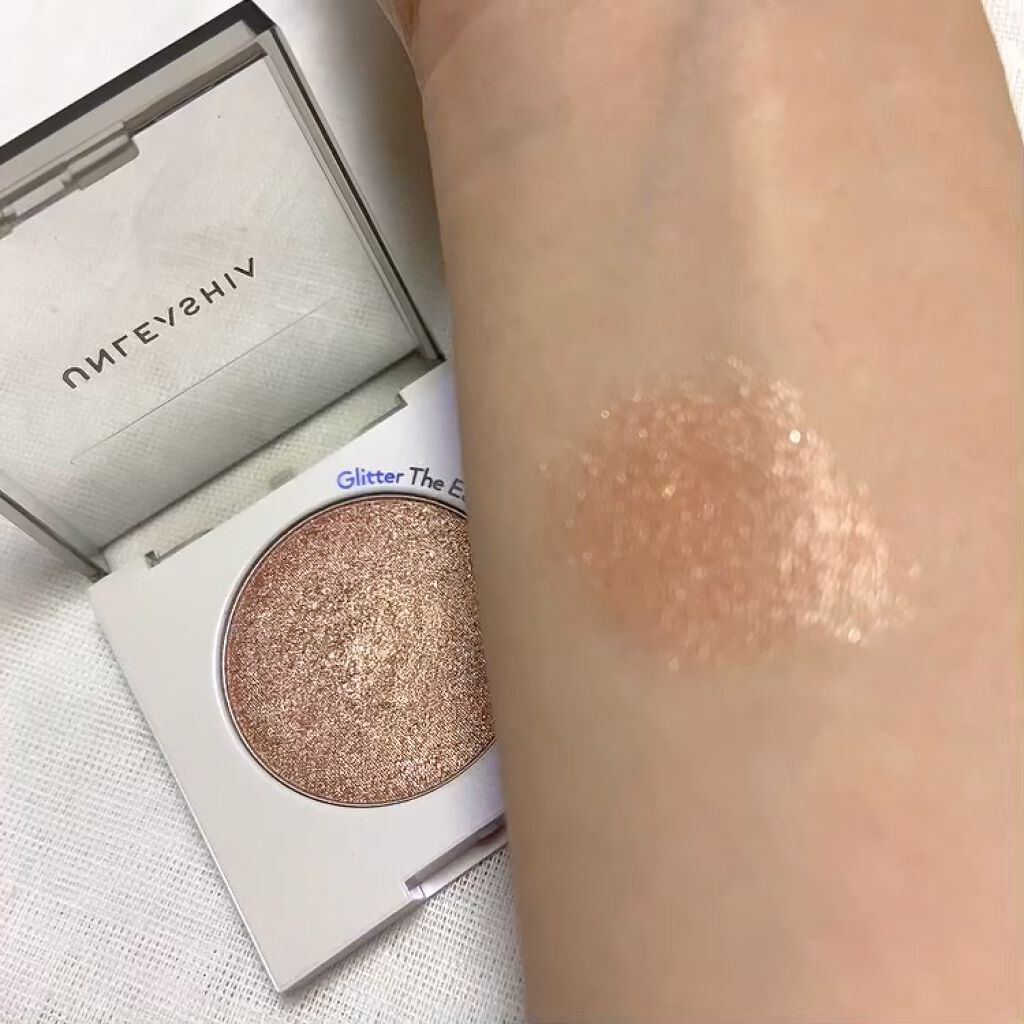 グリッター ザ アースシャドウ/unleashia/単色アイシャドウを使ったクチコミ（3枚目）