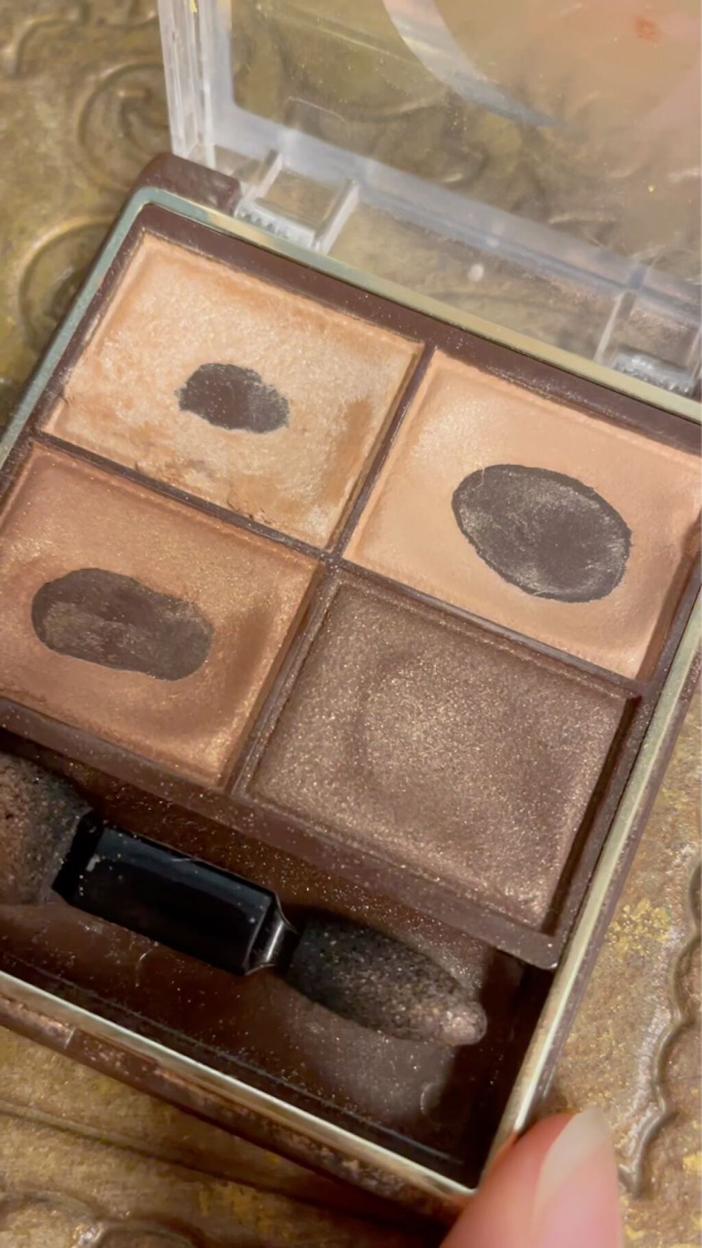 スキニーリッチシャドウ/excel/アイシャドウパレットを使ったクチコミ（3枚目）