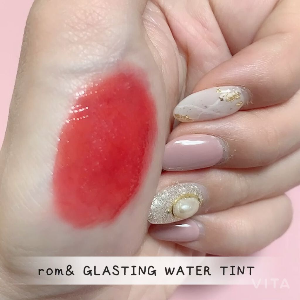グラスティングウォーターティント/rom&nd/リップティントを使ったクチコミ（2枚目）