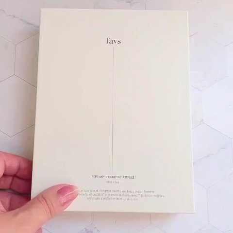 ペプチドハイドレーティングアンプル/favs/美容液の動画クチコミ3つ目