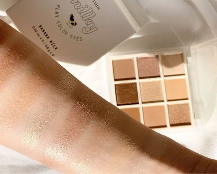 プレイカラーアイズ ≪ミルキーコレクション≫/ETUDE/アイシャドウパレットを使ったクチコミ(4枚目)