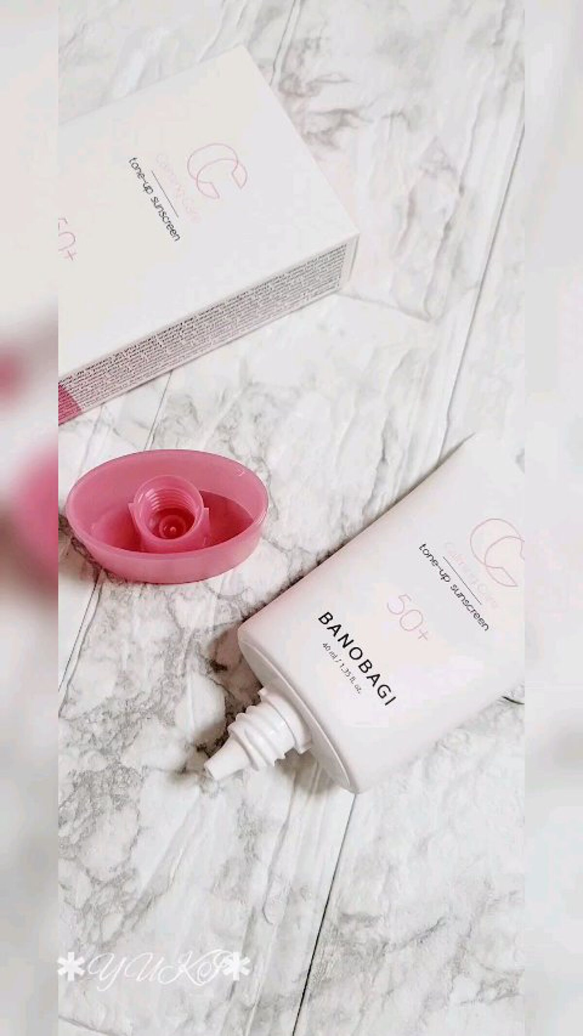 カーミングケア トーンアップサンスクリーン/BANOBAGI/日焼け止めクリームを使ったクチコミ（1枚目）