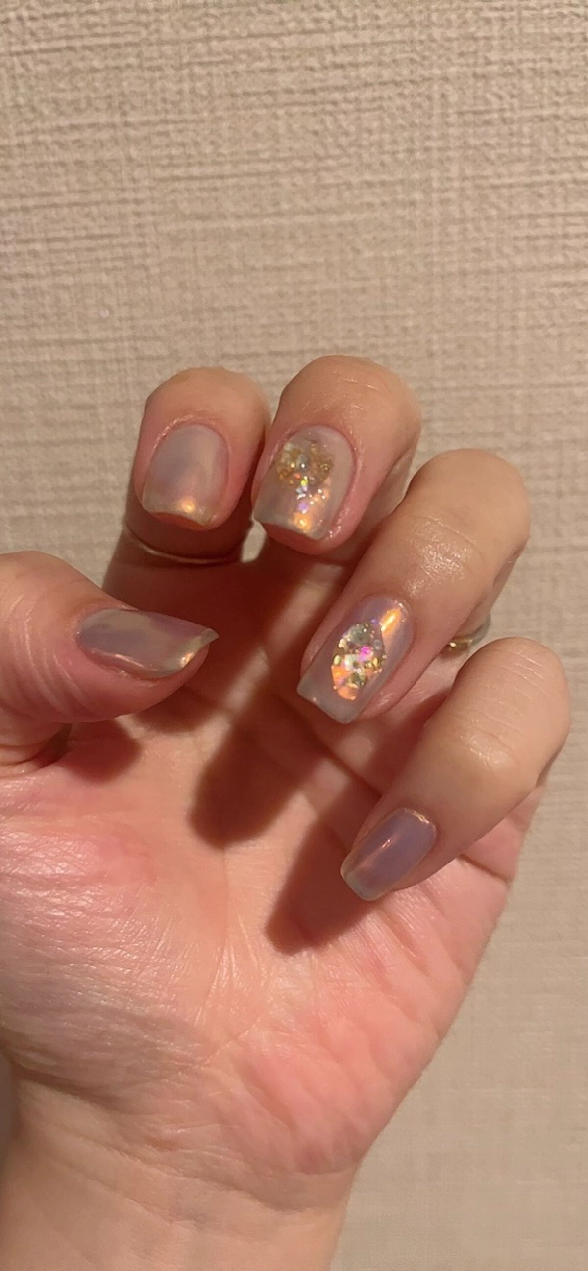 #セルフネイル,#オーロラネイル,#ジェルネイルのネイルデザイン