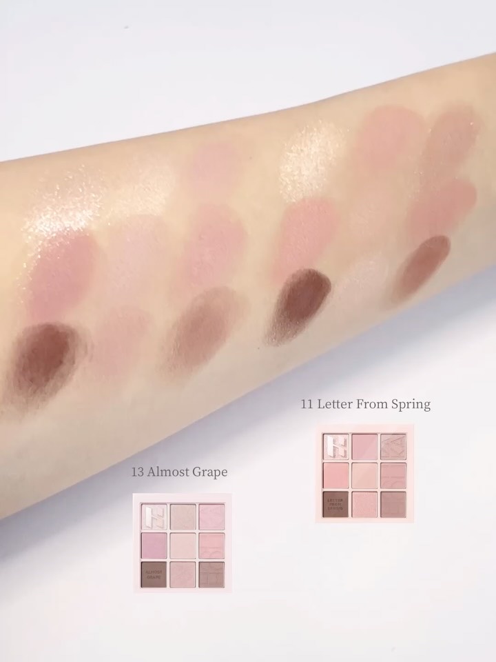 マイフェイブムードアイパレット 9カラー/HOLIKA HOLIKA/アイシャドウパレットの動画クチコミ4つ目