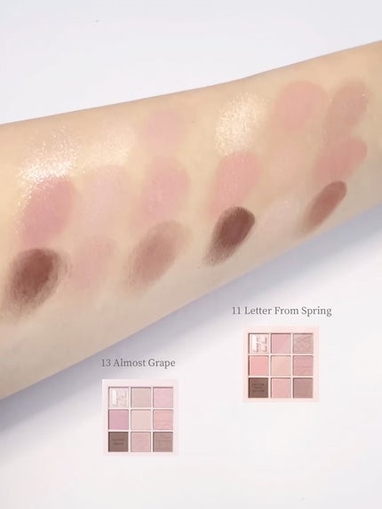 マイフェイブムードアイパレット 9カラー/HOLIKA HOLIKA/アイシャドウパレットを使ったクチコミ(5枚目)