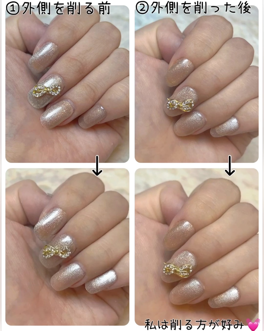 mネイルチップ2つ ビューティーワールド・SHEINのネイル・ネイルケアを使った