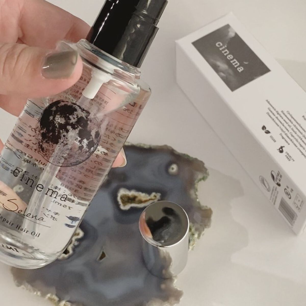 リペアヘアオイル/cinema/ヘアオイルを使ったクチコミ（2枚目）