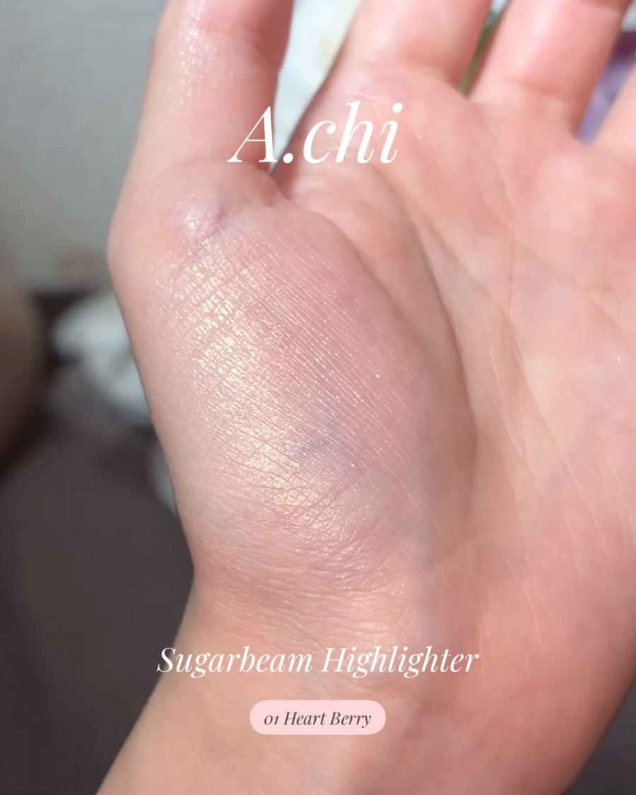 シュガービームハイライター/A.chi/パウダーハイライトを使ったクチコミ（3枚目）