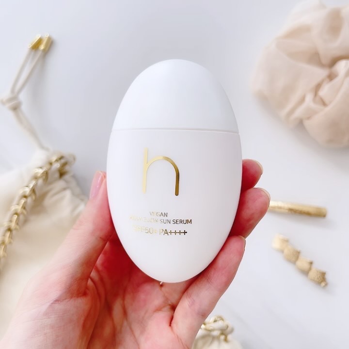 ヴィーガンアクアグロウサンセラム/HAMEL/日焼け止めローションを使ったクチコミ（2枚目）