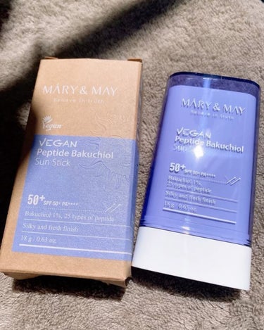 ヴィーガンペプチドバクチオールサンスティック SPF50+ PA++++/MARY&MAY/日焼け止め・UVケアの動画クチコミ4つ目