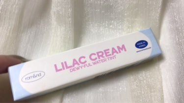 デュイフルウォーターティント<ミルクグロッサリー> 11 LILAC CREAM/rom&nd/リップグロスを使ったクチコミ（1枚目）