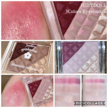 3colors eyeshadow/JUDYDOLL/パウダーアイシャドウの動画クチコミ1つ目