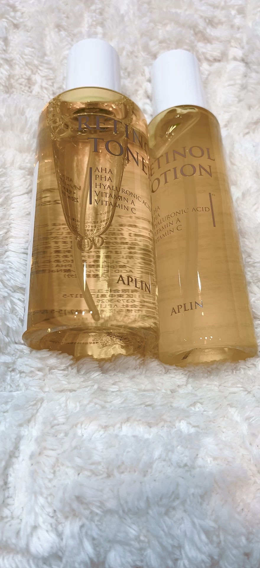 レチノールトナー/APLIN/ミスト状化粧水の人気ショート動画