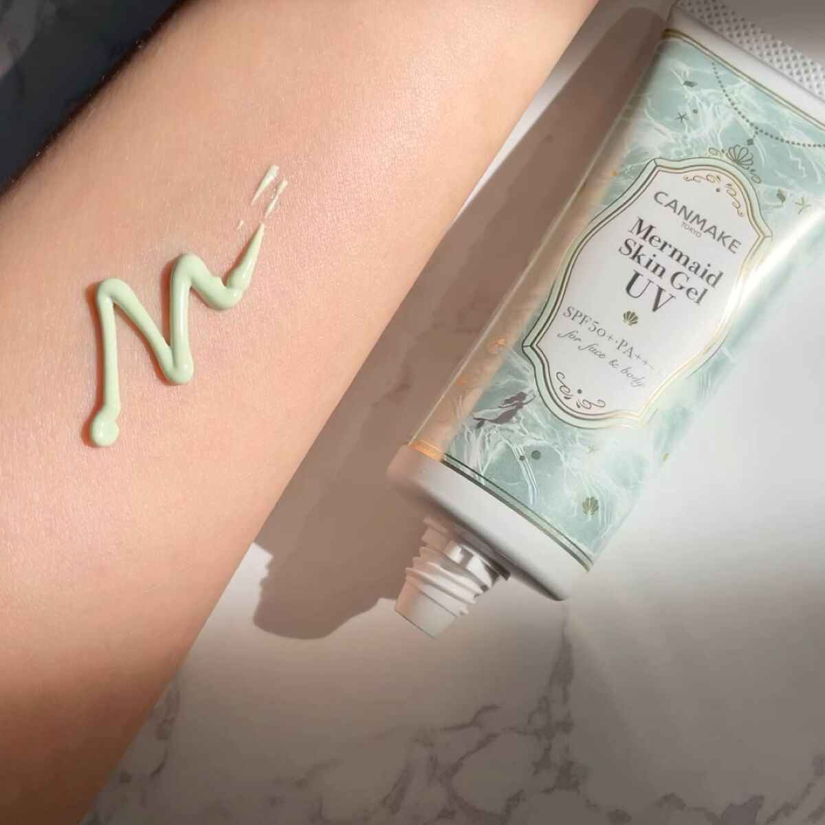 マーメイドスキンジェルUV/キャンメイク/日焼け止めジェルを使ったクチコミ（1枚目）