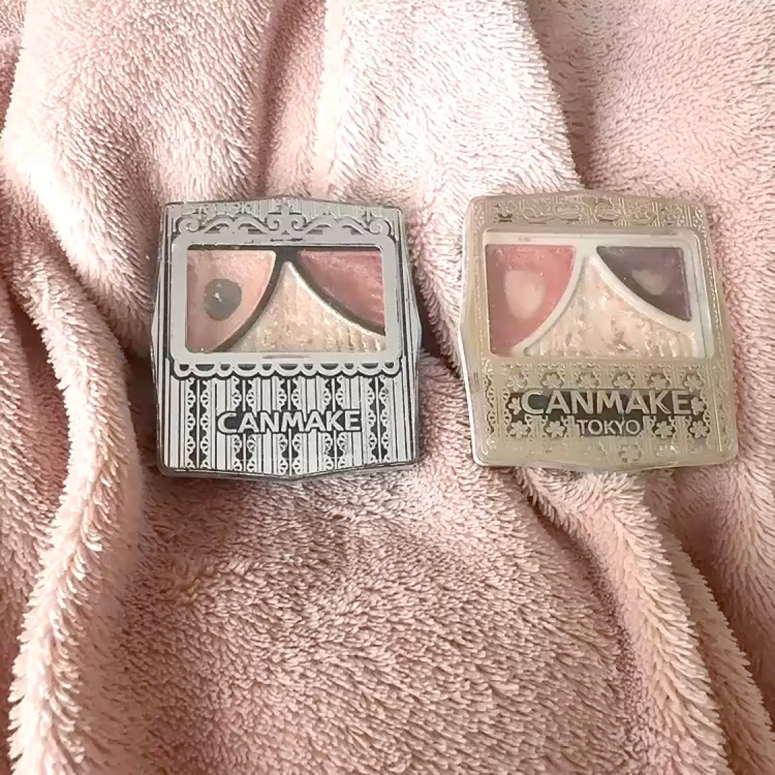 ｡* ❤︎… 底見えお気に入りコスメ紹介 …❤︎*。
こんにちは！今回は先日から始まった新イベントの #底見えコスメ語り動画 をやらせていただきます💁‍♀️ 
・
①キャンメイク ジューシーピュアアイズ 12,14 ￥660
ほぼほぼ底見