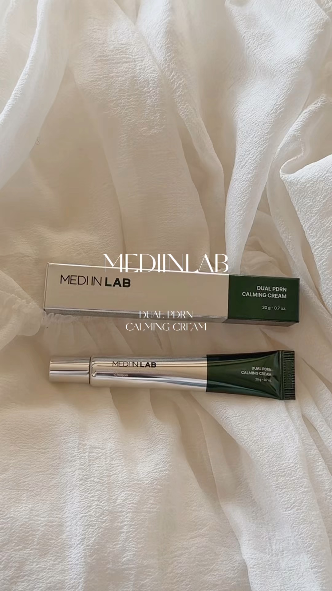 デュアルPDRNカーミングクリーム/MEDI IN LAB/フェイスクリームの動画クチコミ2つ目
