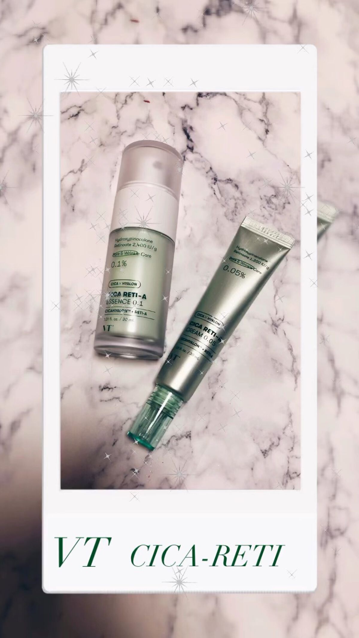 #VT 様からgiftingで頂いたので
昨夜から使い始めてみてます👀


#シカレチA エッセンス0.1
#シカレチA クリーム0.05


敏感肌ですがヒリヒリする感じは
わたしはなかったです🫶🏻🌱


あとはコスパと効果の実感