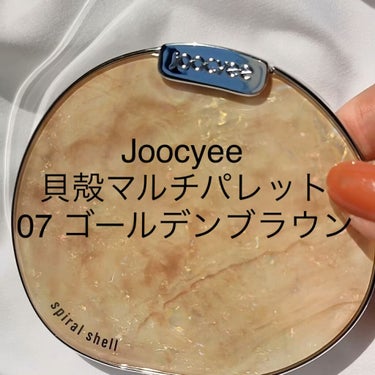 貝殻マルチパレット 07 ゴールデンブラウンサンライズ/Joocyee/アイシャドウパレットを使ったクチコミ（3枚目）