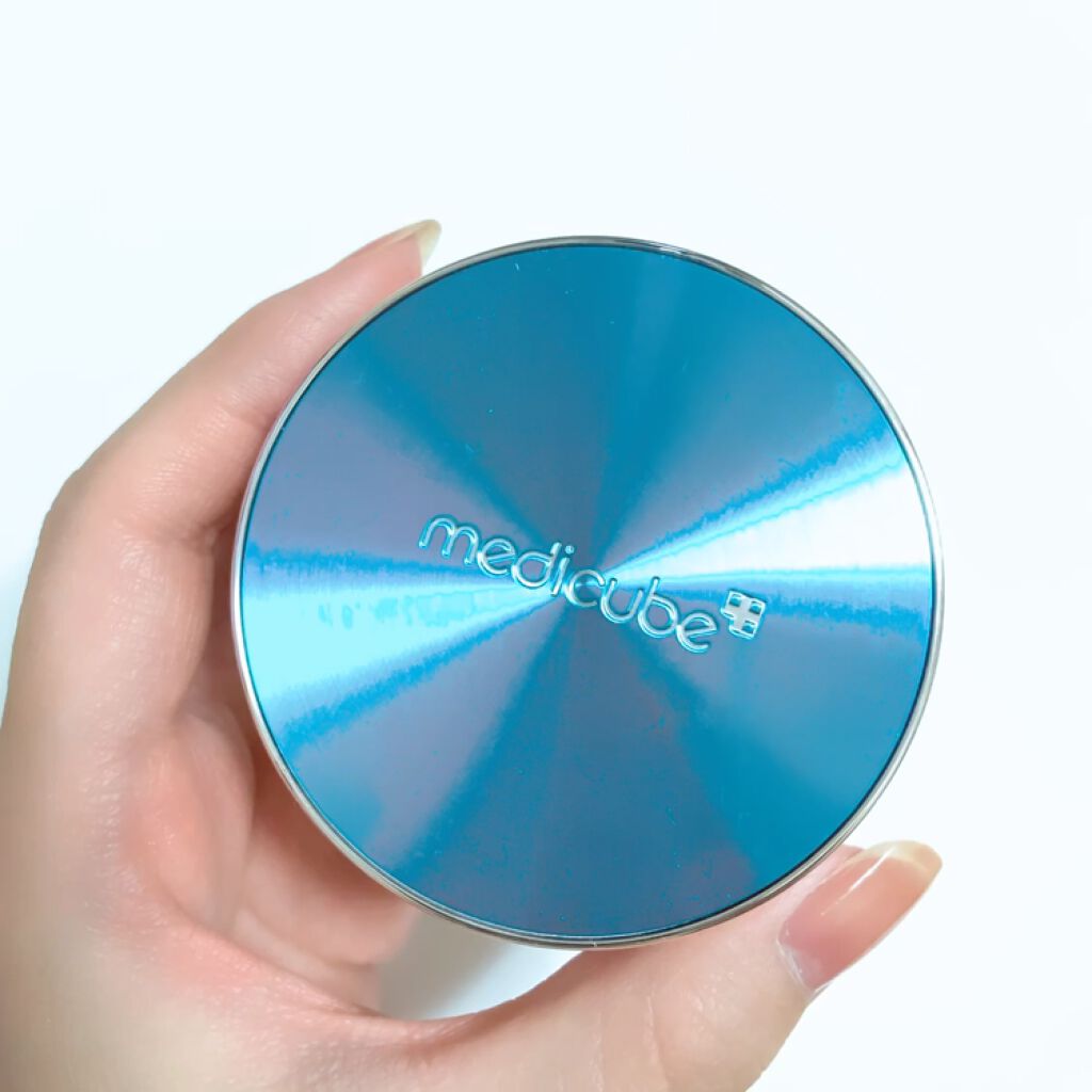 MEDICUBE ブルーカプセルクッション モイスチャライジングのクチコミ「medicube (メディキューブ)
☑︎ブルーカプセルクッション
SPF50+/ P.....」（3枚目）