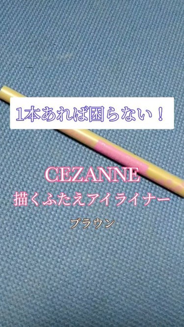 描くふたえアイライナー/CEZANNE/リキッドアイライナーを使ったクチコミ（1枚目）